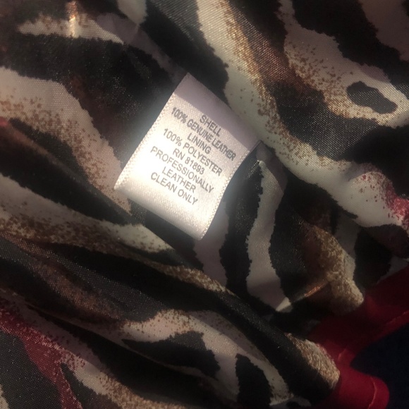 Denim & Co. One Button Leather Jacket with Pintuck - Picture 6 of 6